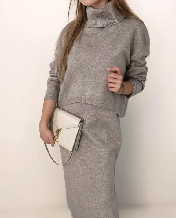 Sairan - Zweiteiliges Set mit Rollkragenpullover
