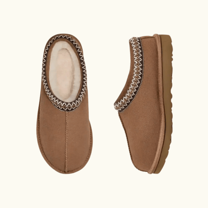 Gevoerde Suede Tasman Slippers für Damen